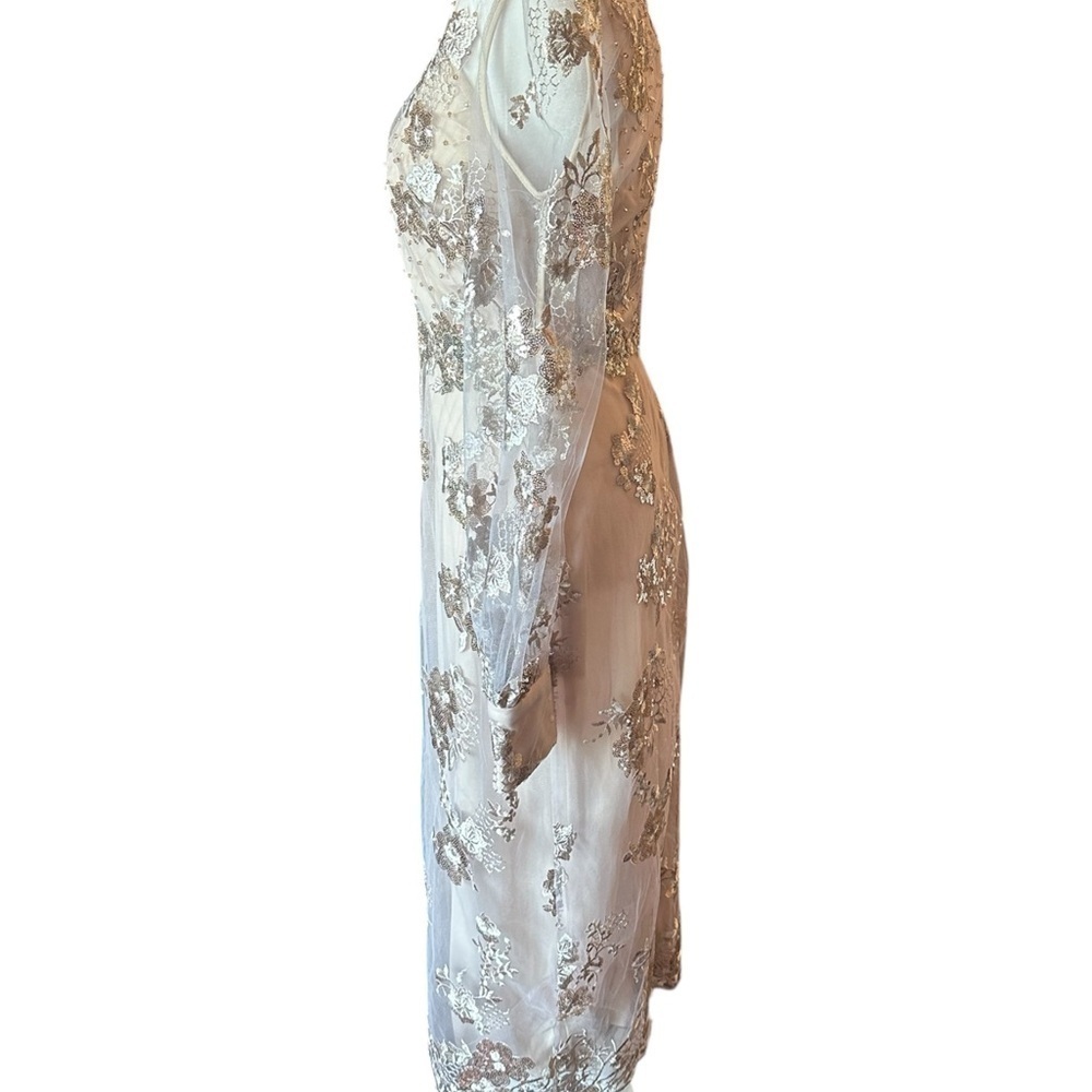 Mac Duggal NWT 70237 Embellished Midi Dress - Picture 7 of 9